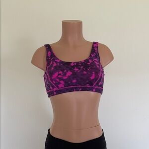 Dynamic Pink and Purple Sports Bra